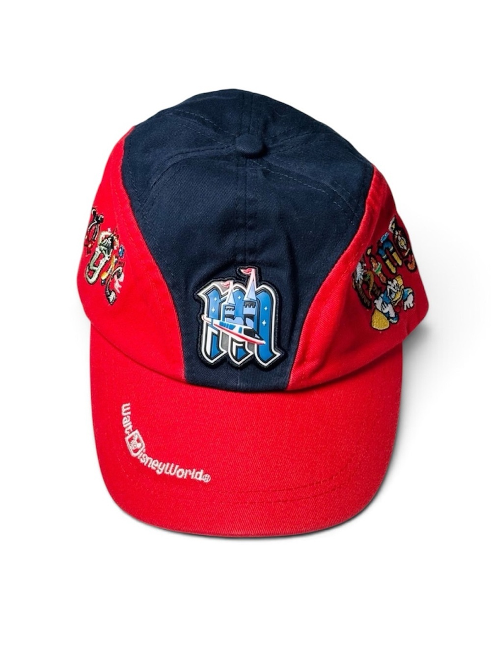 Vintage Walt Disney World Disneyland Youth Hat Cap Monorail Mickey Colorblock